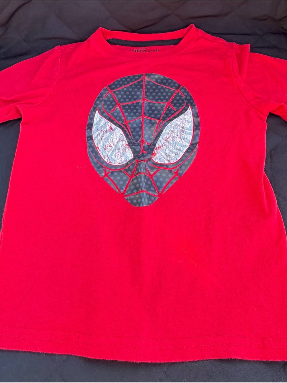 Marvel Spider-Man Miles Morales Boys Red Graphic T-Shirt Size 5/6